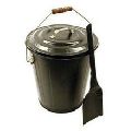 Galvanized ash bucket