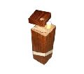 Square wooden dugout