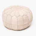 moroccan leather pouffe
