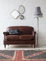 Vintage leather two seater sofa