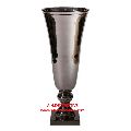 Silver Metal Trumpet Vase