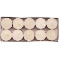 white Unscented Wax Tea Light candles