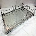 silver plated glass tray