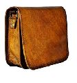 flap leather college satchel