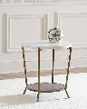 Stainless Steel table frame With Marble Top