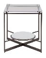wrought iron table With mirror top