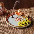 Marble Pooja Thali Plate Handicraft