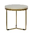 Brass Round Side Table