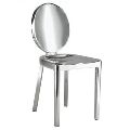 metal Silver Finis side chair