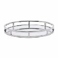 METAL STYLES CRYSTAL ROUND TRAY