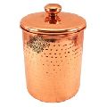 copper plated hammered storage box