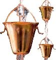 Flared Cup Copper Rain Chain