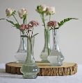 Mercury Glass Vase, Clear Glass Vase, Decorative Mercury Glass Vase