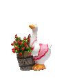 Baby Duck Holding Planter