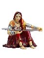 Rajasthani Lady Center Table Without Glass