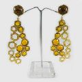 Citrine hydro gold plated Earring