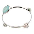 multi chalcedony sterling silver bangles