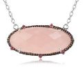 Rose quartz gemstone pendant