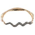 Snake bracelets stud with diamonds 925 sterling silver bracelet