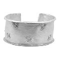 sterling silver bangle stud with CZ fashion jewelry