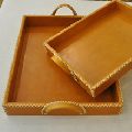 PU leather Serving Trays