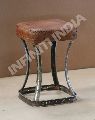 industrial leather stool