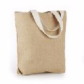 Jute shopping bag with cotton cord,