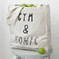 Laminated cotton canvas promotional tote bag