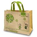 natural color wholesale jute tote bag with rope handles