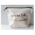 Pure Cotton Canvas Cosmetic Bag
