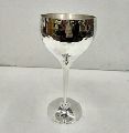 silver plated wine goblet