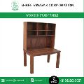 Antique Big Bookcase with Wooden Study Table