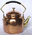 Copper polished hammered finish kettle