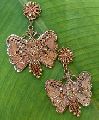 Indian copper dangling earrings