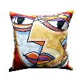 Faces Picasso Indian hand embroidered designer handmade cushion covers bulk