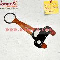 leather key chain holder ring