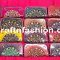 embroidered leather Wallets