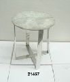 Center Steel Table With Marble Top