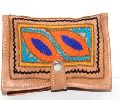 Goat leather ladies embroidery clutches