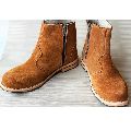 Mens Leather Boots Suede Ankle Breathable Shoe