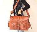 Pure leather laptop and office use messenger bag