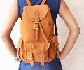 Suede Leather Backpack