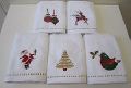 cotton printed christmas cotton tea towels