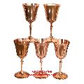 Brass Metal Goblet With Copper Finish