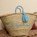 personalized straw moroccan basket