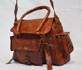 Real leather bag goat luggage carry bag