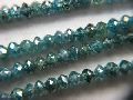 Blue Diamonds Faceted Beads