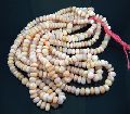 NATURAL PINK OPAL RONDELLE BEADS