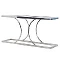 Best Chrome Finish Console Table Made Up of Stainless Steel Frame With Top Mirror