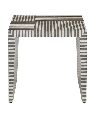 Black and White Stripes Horn & bone inlay console table